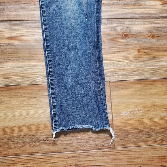Lucky Brand Jeans Womens 6 28 Blue Lolita Skinny Distressed Raw Hem Ankle - Picture 3 of 8